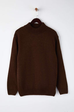 Antrasit*001 Relaxed Dik Yaka Duz Kazak TMNAW26KZ00013 - Trendyolmilla фото 4