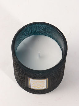 Свеча ароматическая в стекле "HOME AROMA" 200 гр, 8,5х8,5х10 см, цветочная пыльца и воск