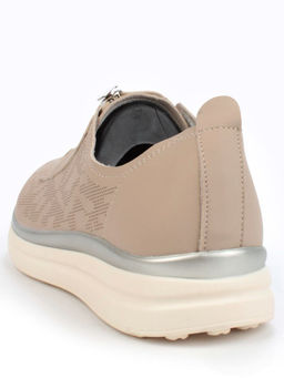 05-PDL206-1 BEIGE/BROWN Кроссовки женские (натуральная кожа) - Фабричный китай фото 6