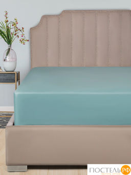 Простыня Dome ЛОРЕНО хлопок-сатин зел.