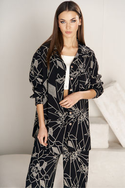 Костюм брючный 4745 черный - Fantazia mod фото 5