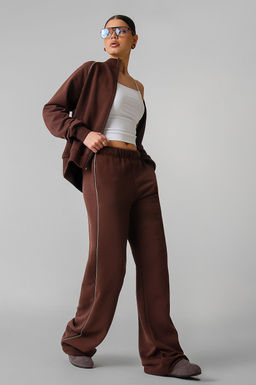 Арт. 2546   Костюм женский с брюками 44-50 (4 шт) Цвет:коричневый