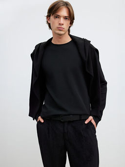 Bisiklet Yaka Erkek Triko Kazak