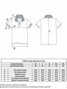 Футболка-поло мужская в полоску F311-07-601 бордовая