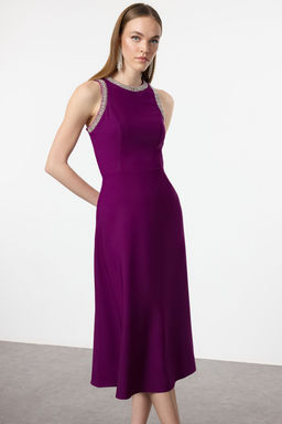 Murdum A-Kesim Tas Aksesuarl? Dokuma Abiye Gece Mezuniyet Elbisesi TPRSS24EL00178