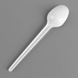 Цена за 100 шт. Ложка одноразовая чайная «Белая» 12,5 см