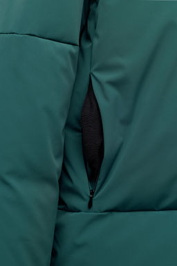 DOWN AND FEATHER PUFFER JACKET WITH REMOVABLE HOODIE, WATER-RESISTANT AND WINDPROOF COLOUR BLOCK RECCO® SYSTEM SKI COLLECTION - Zara фото 7