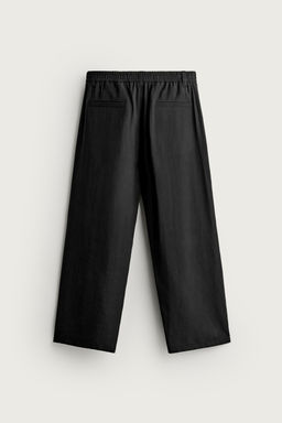 PANTAL?N FLUIDO PLIEGUES LATERALES / Negro - Zara фото 12