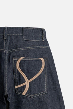 EMBROIDERED BAGGY FIT JEANS - Zara фото 9