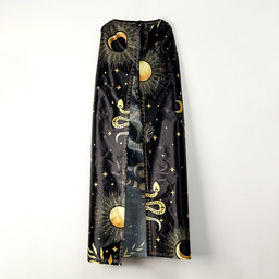 Карнавальный набор «Лунная ведьма»: плащ 120 см, шляпа, перчатки, палочка