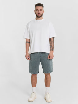 Шорты мужские серые с обработкой эйсид