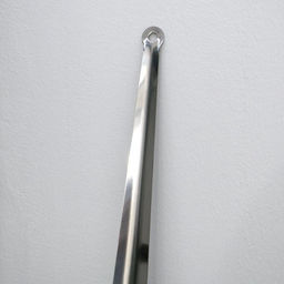 Ложка для обуви Доляна, с кольцом, металлическая, 45×4.5 см, нержавеющая сталь