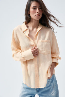 OVERSIZE GAUZE SHIRT - Zara фото 15