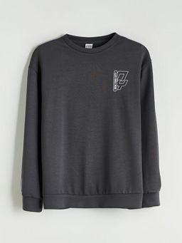 Bisiklet Yaka Erkek ?ocuk Sweatshirt