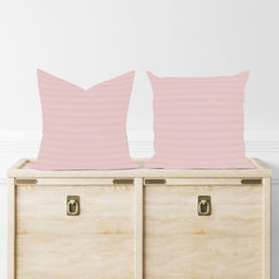 Комплект наволочек сатин страйп - Сухая роза 70х70