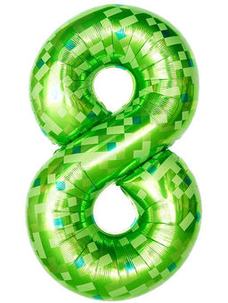 Цена за 2 шт. Воздушный шар фольгированный 40" «Цифра 8»
