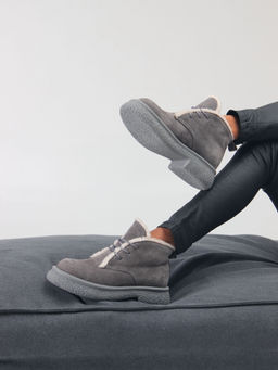 Ботинки EDART 308.агата gr. серый замок замша/шерсть - Ed'art фото 8