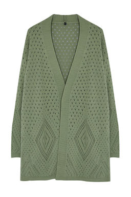 Mint Genis Kal?p Midi Ajurlu/Delikli Triko H?rka TWOAW24HI00331