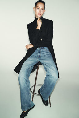 ABRIGO HOMBRERAS SOFT / Negro - Zara фото 5