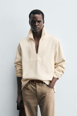 WASHED TEXTURED OVERSHIRT - Zara фото 2