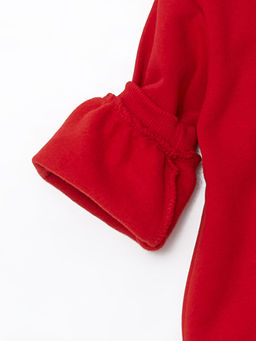 Bisiklet Yaka Uzun Kollu Atat?rk Bask?l? K?z Bebek Sweatshirt