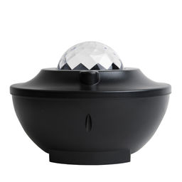 ULI-Q333 6W/RGBW BLACK Светодиодный светильник-проектор с Bluetooth. Проекция "Звездное небо". Встроенный MP3 проигрыватель, 2 колонки, USB разъем. Пульт ДУ (в/к). Черный. ТМ Volpe
