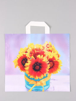 Цена за 50 шт. Пакет Марлен, полиэтиленовый с петлевой ручкой, 38?34 + 3 см, 70 мкм