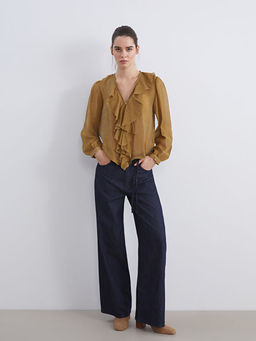 Beli Ku?akl? Wideleg Kad?n Jean Pantolon