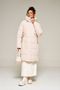 Пальто Beautiful Free 8019 бежевый