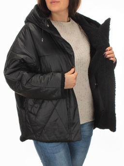 22309 BLACK Куртка зимняя двухсторонняя женская SNOW CLARITY - Fashion фото 6