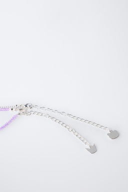 HELLO KITTY AND KUROMI  SANRIO BEAD NECKLACE TWO-PACK - Zara фото 4