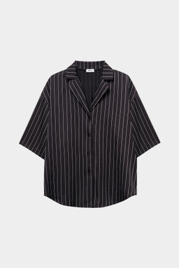 Рубашка из сатина в полоску - Mollis фото 5