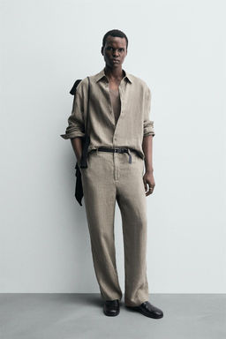 100% WASHED LINEN SHIRT - Zara фото 2