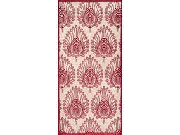 6с102.411ж1 Павлиний глаз (бордо) Полотенце махровое 67х150см