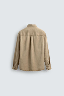 WASHED TWILL TEXTURED SHIRT - Zara фото 7