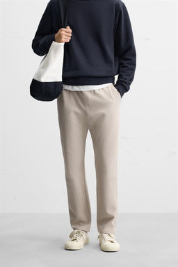 COMFORT FIT JOGGER WAIST TROUSERS - Zara фото 3