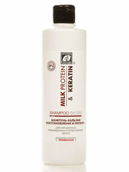 Эксклюзивкосметик Шампунь-бальзам Восстановление и питание MILK PROTEIN & KERATIN 500 гр