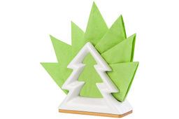 Салфетница на дер. подставке 11*5*11 см "Елочка"