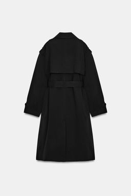 LONG WINDPROOF WATER-REPELLENT TRENCH COAT WITH BELT - Zara фото 5