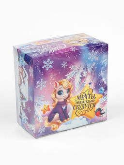 Печенье с предсказанием в новогодней коробке Мечты сбудутся, 15 шт.