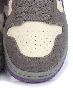 05-717-13 DARKGRAY/PURPLE Кроссовки женские (натуральная замша, натуральная кожа)