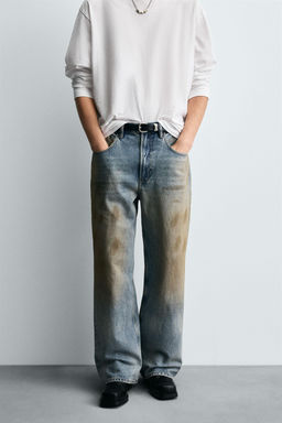 VINTAGE EFFECT BAGGY FIT JEANS - Zara фото 2