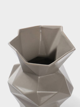 Ваза настольная керамика "Анхель" 20х12 см, серый