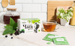 Чайный напиток целебная ЧАГА Алтая со СМОРОДИНОЙ Алфит 7809