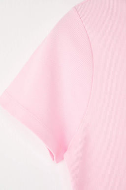 Beyaz Crop Orme T-Shirt TEDSS24TS00008 - Trendyolmilla фото 6