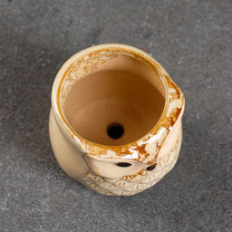 Декоративный горшок для цветов «Сова Ава» керамический, 150 мл, 6×6×6.5 см, МИКС