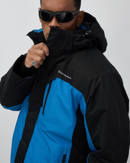 Горнолыжная куртка мужская зимняя голубого цвета 7612Gl - Mtforce фото 9