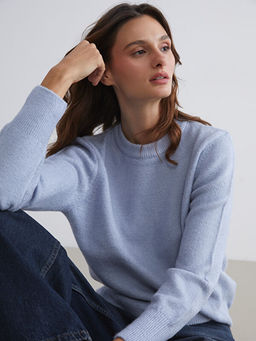 Bisiklet Yaka Kad?n Triko Kazak