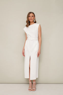 Платье 11-361/4 молочное - Pur pur фото 3