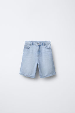 RELAXED FIT BAGGY DENIM BERMUDA SHORTS